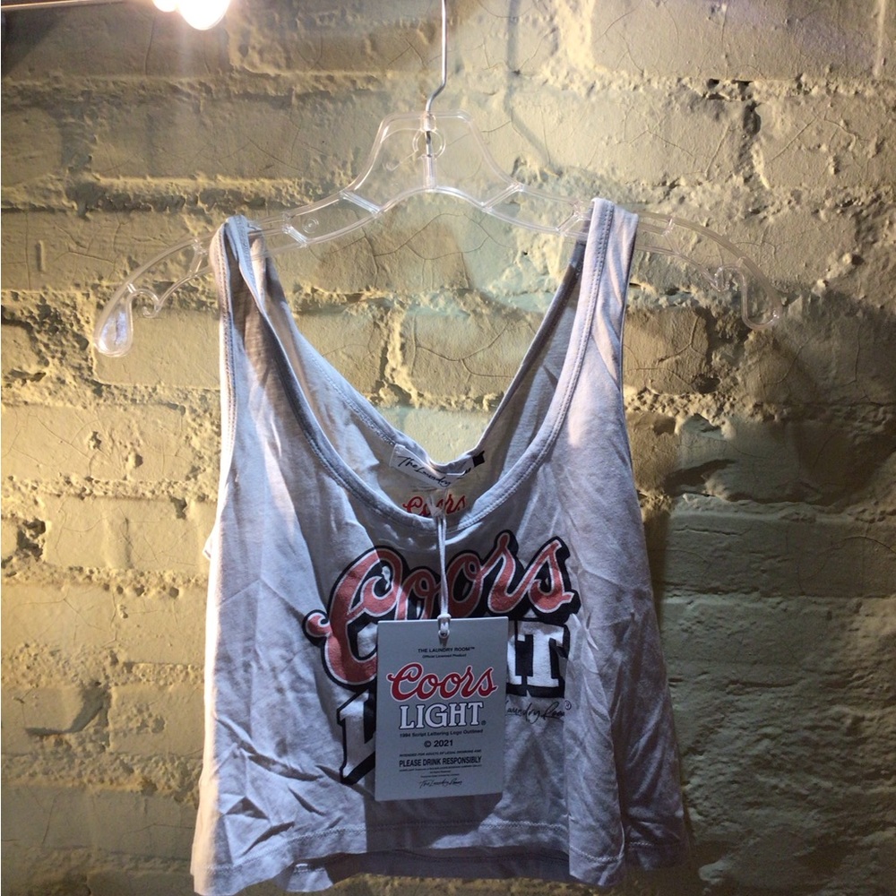The Laundry Room White Graphic Crop Top